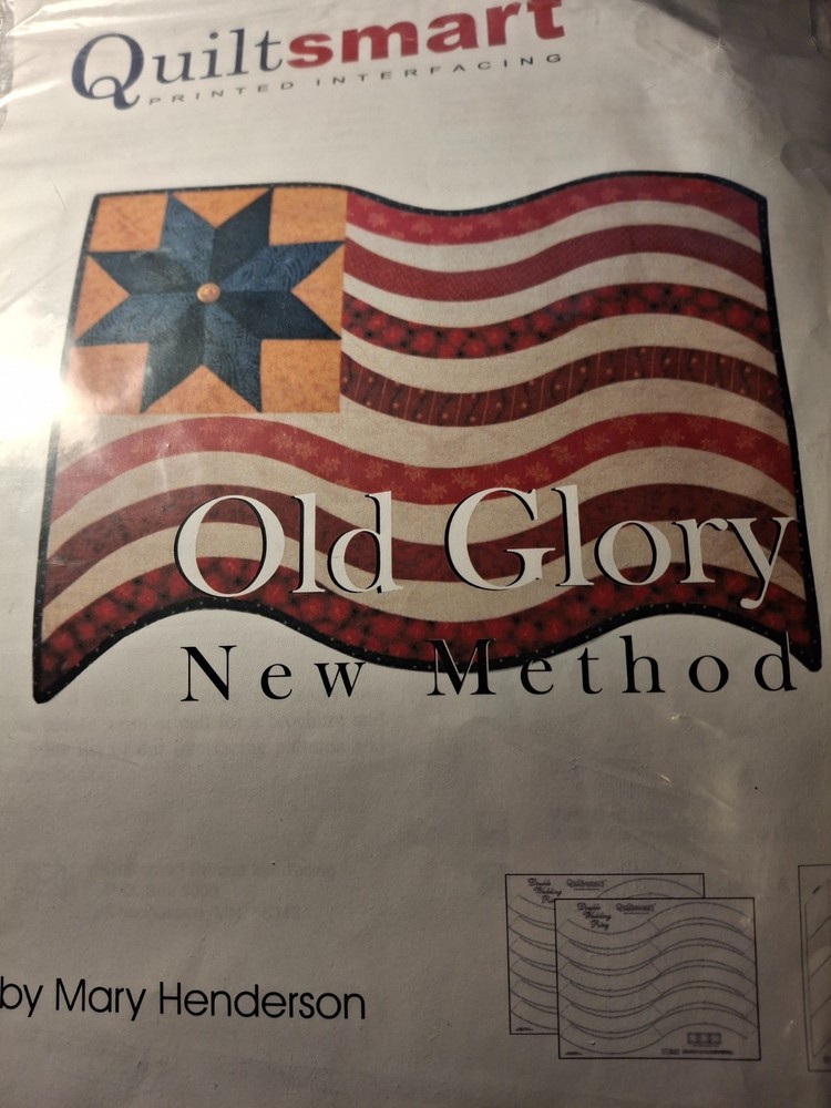 QUILTSMART Flag Kit Printed Interfacing Old Glory Pieced by Applique