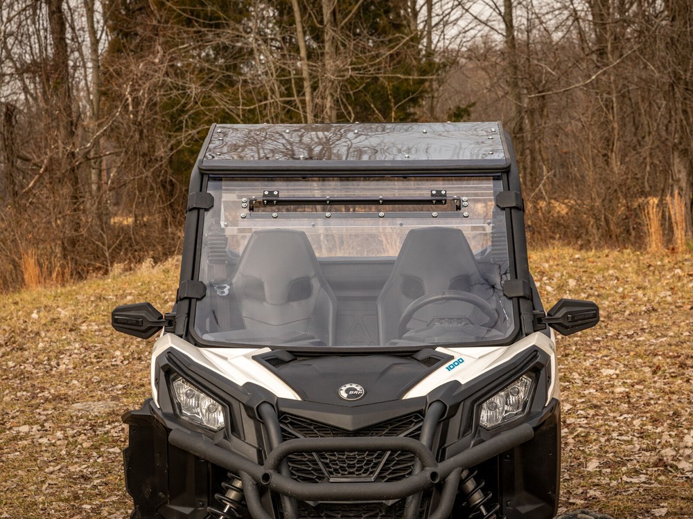 SuperATV Scratch Resistant Vented Windshield for Can-Am Commander (2021+)