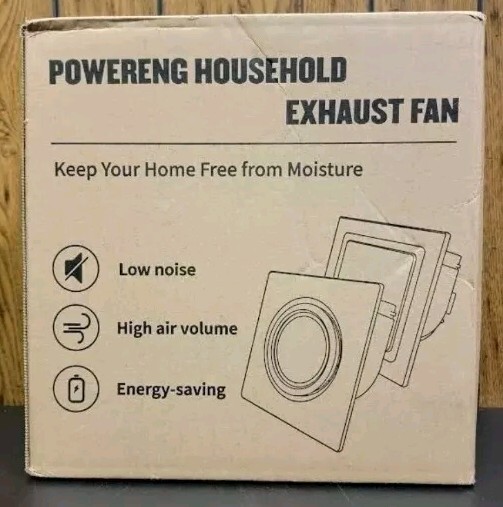 Bathroom extractor with 9.8 inch panel,