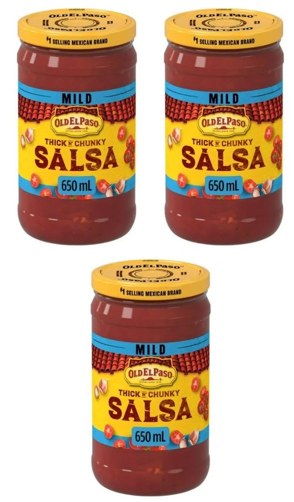 Old El Paso Thick n Chunky Mild Salsa, 650mL (3 Pack)
