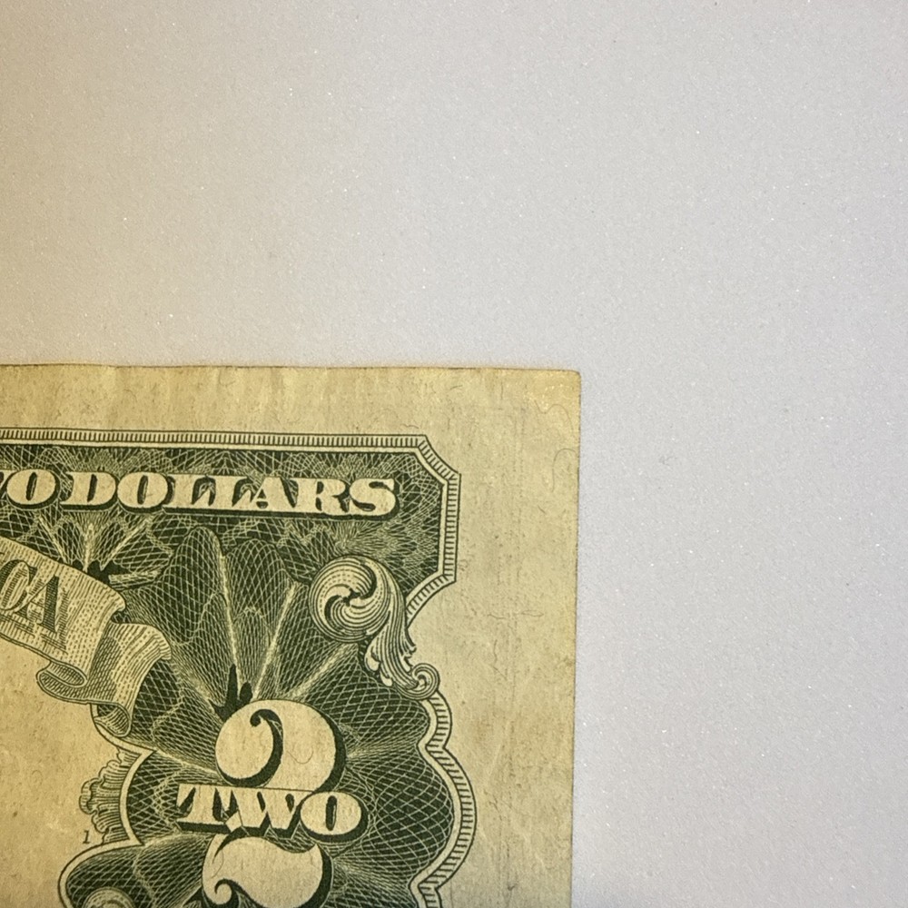 1963 Two Dollar Bill $2 Red Seal Quad Note With Low Serial Number A 07024044 A