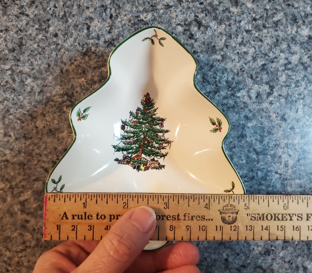 Spode Christmas Tree Candy Dish 5 3/4"