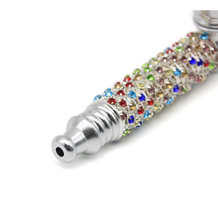 Discreet Metal Smoking Pipe- Gems