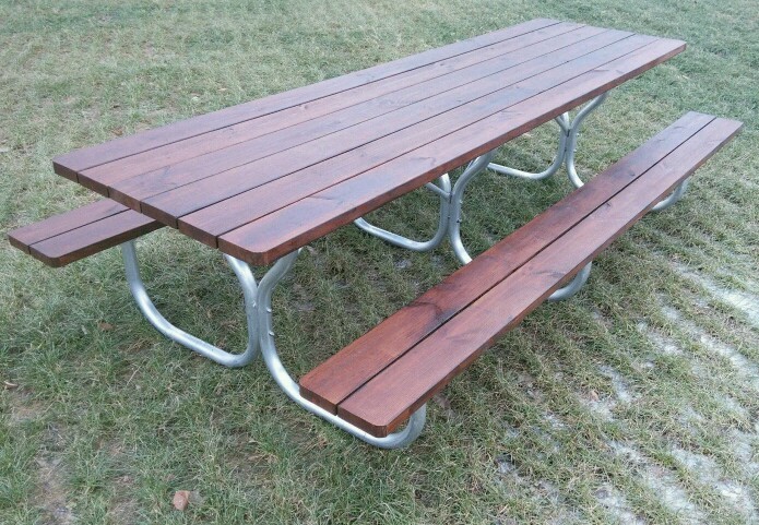 Aluminum heavy duty picnic table frame for 12ft.picnic table ( Frame Only)