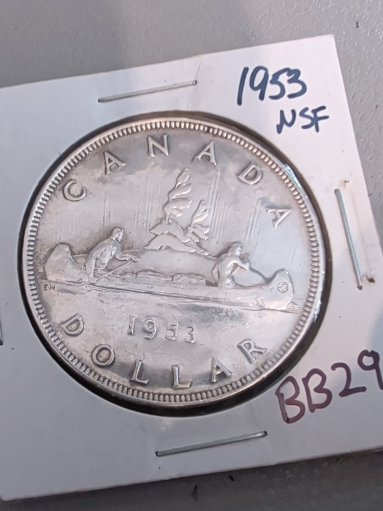 1953 Canada Silver Dollar - NSF - FWL -BB29