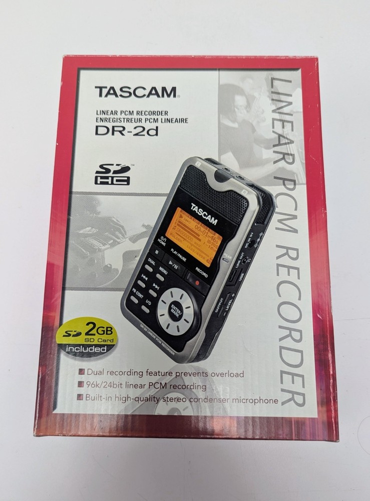 Tascam DR-2D Linear PCM Recorder - NEW Open Box