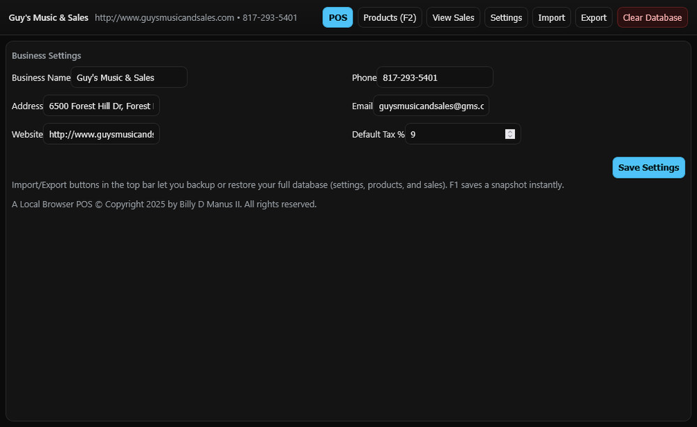 Universal POS Software System Runs on Any Operating System Inventory Management