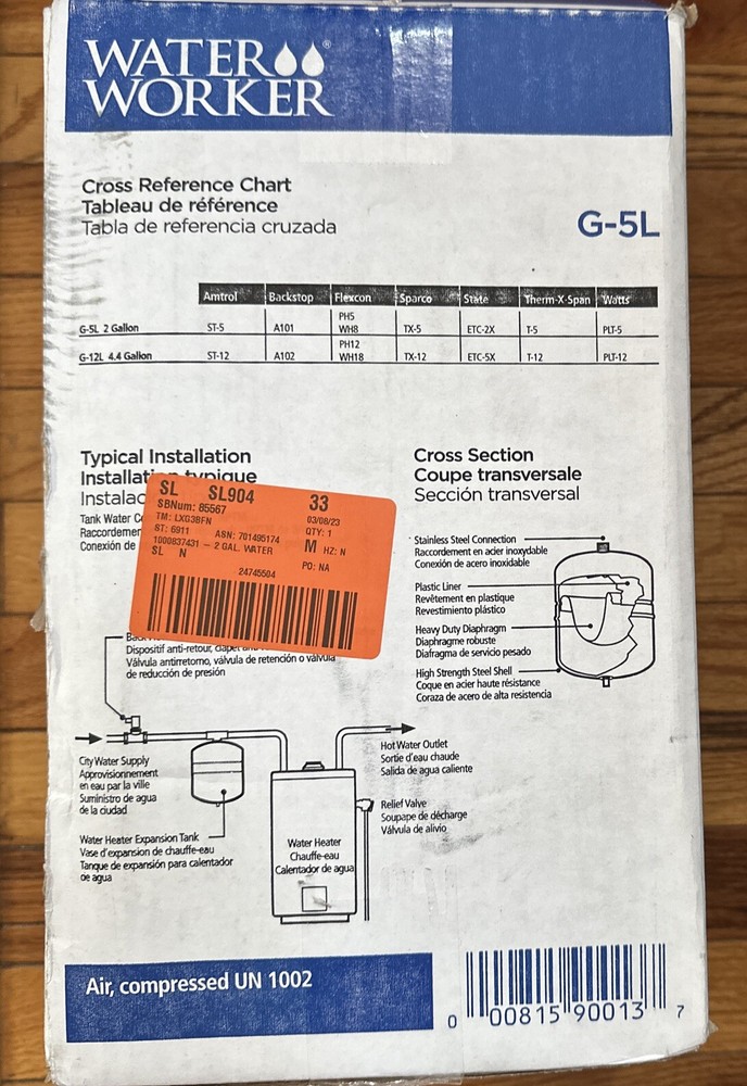 Water Worker G5L Storage Tank Water Heater - ‎FBA_G5L