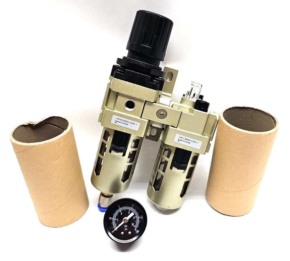 Omtec FRL-1 Filter Regulator Lubricator HEW3000-025-T