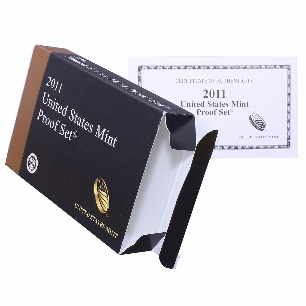 Empty Packaging Replacement Proof Set Box No Coins 2011 Clad