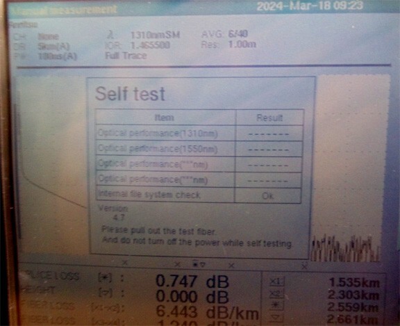 Anritsu MW9076B1 Optical time Domain Reflectometer and mainframe