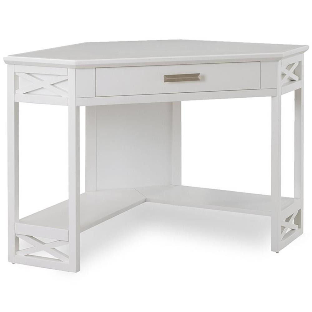 Leick Corner Computer Desk in White