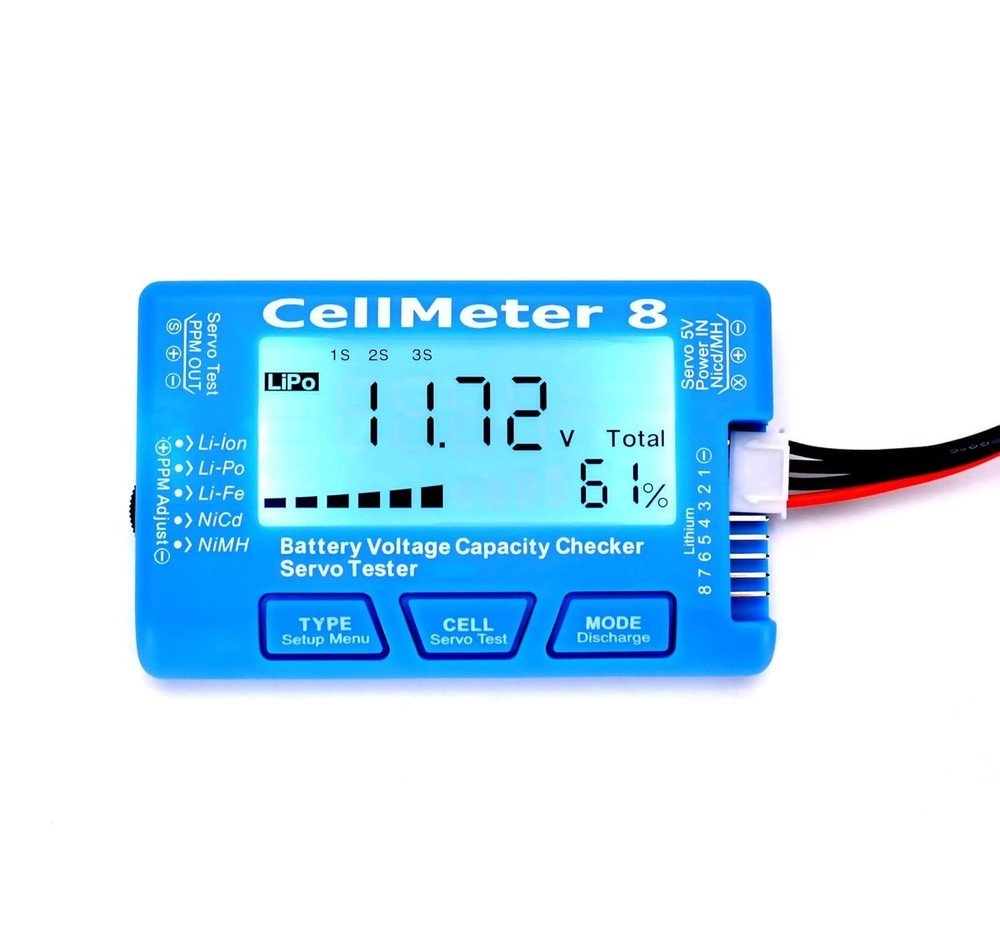 Rc Cellmeter 8 Digital Battery Capacity Checker Controller Tester Voltage Tester