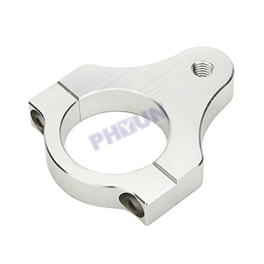 39mm Silver Steering Damper Stabilizer Bracket Fork Tube Mount Clamp Motorcycle