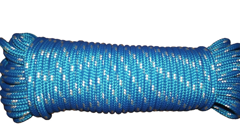 5/16" (8mm) x 100' Sail/Halyard Line, Double Braid Polyester, Sheets, Boat Rope