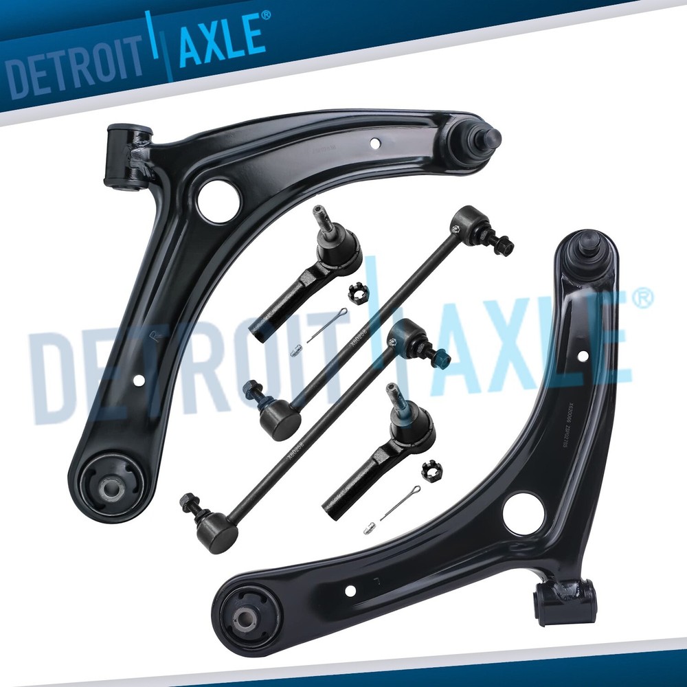 2007 - 2014 for Dodge Caliber Front Lower Control Arm Outer Tierod Sway Bar Kit