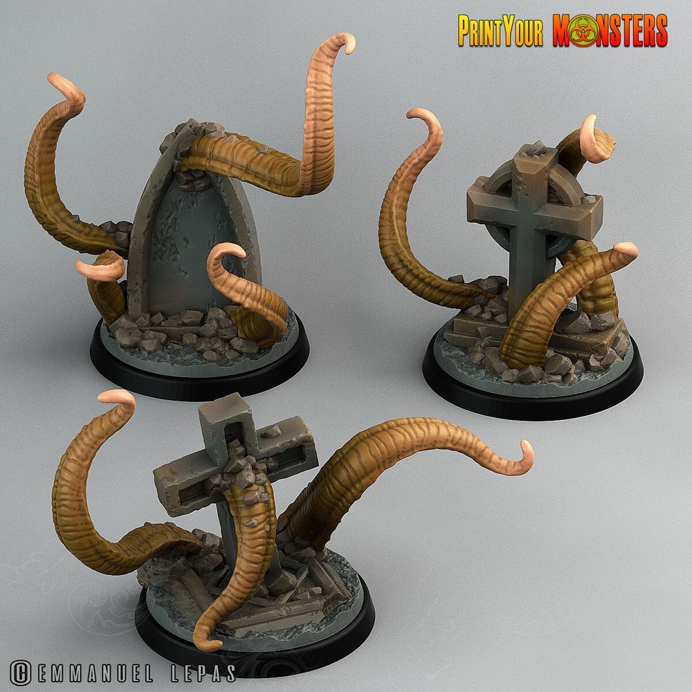 Graveyard Tentacles 40k Legion Terrain Scenery Tabletop Miniatures 28mm