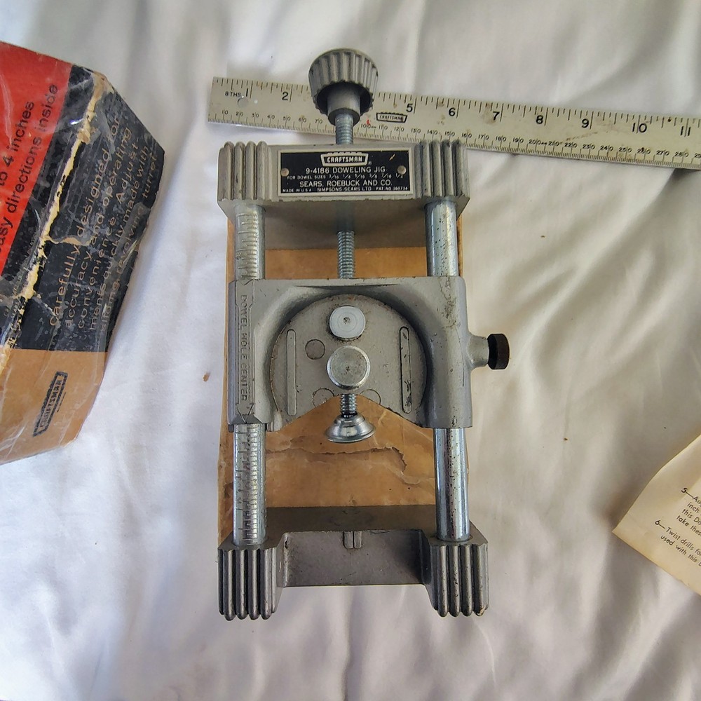 VINTAGE CRAFTSMAN DOWELING JIG 9-4186 Sears W/ Box