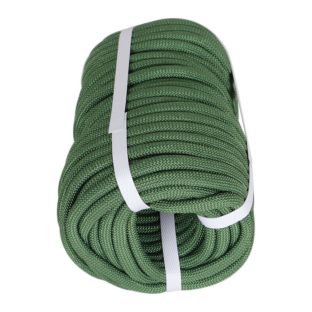 LABLT 3/8" × 100' 3520Lbs Armygreen Strong Pulling Rope Braided Polyester Rope