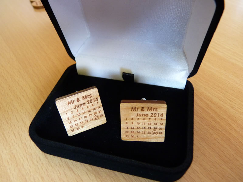 Groom Personalised Wedding Cufflinks: Husband