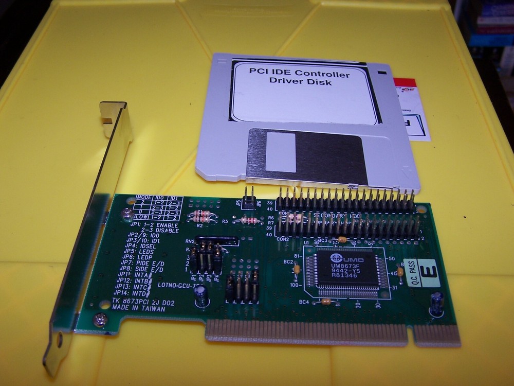 PCI IDE Controller with Driver Disk - New Sealed in shrinkwrap
