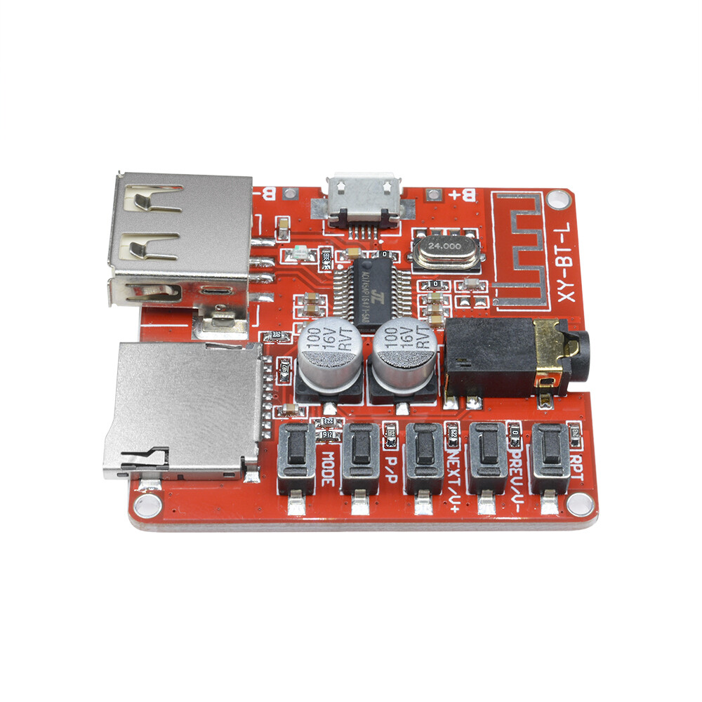 Bluetooth 4.1 Audio Decoder MP3 Player Board 3.7-5V Micro USB TF SD Card Module