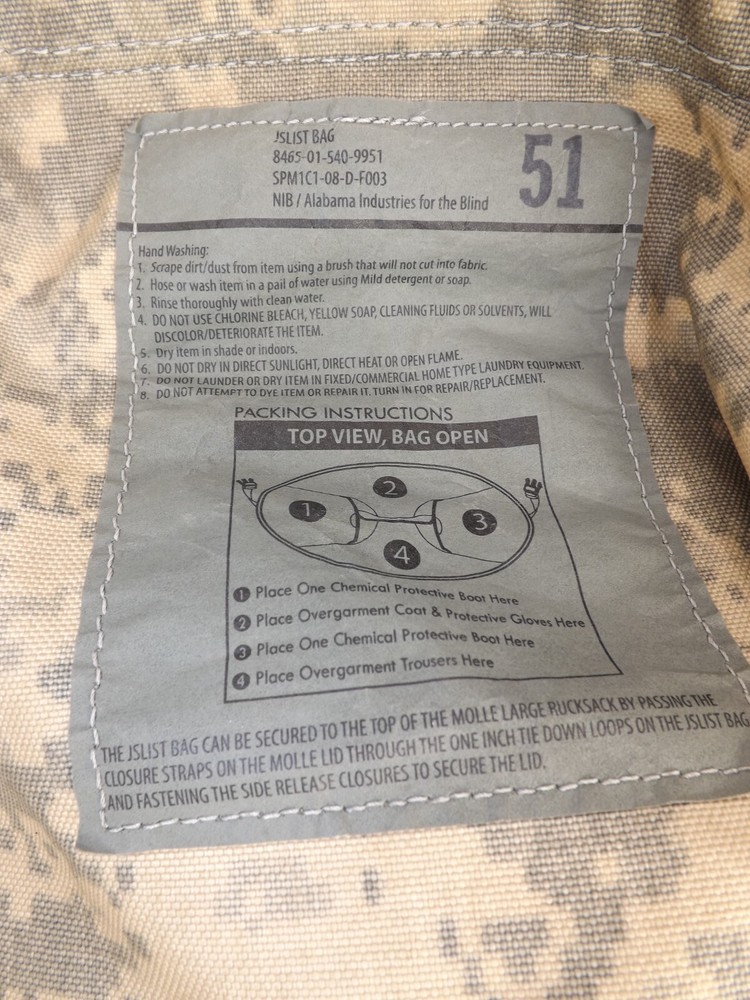 JSLIST Joint Service Lightweight Integrated Nuclear Back Packs