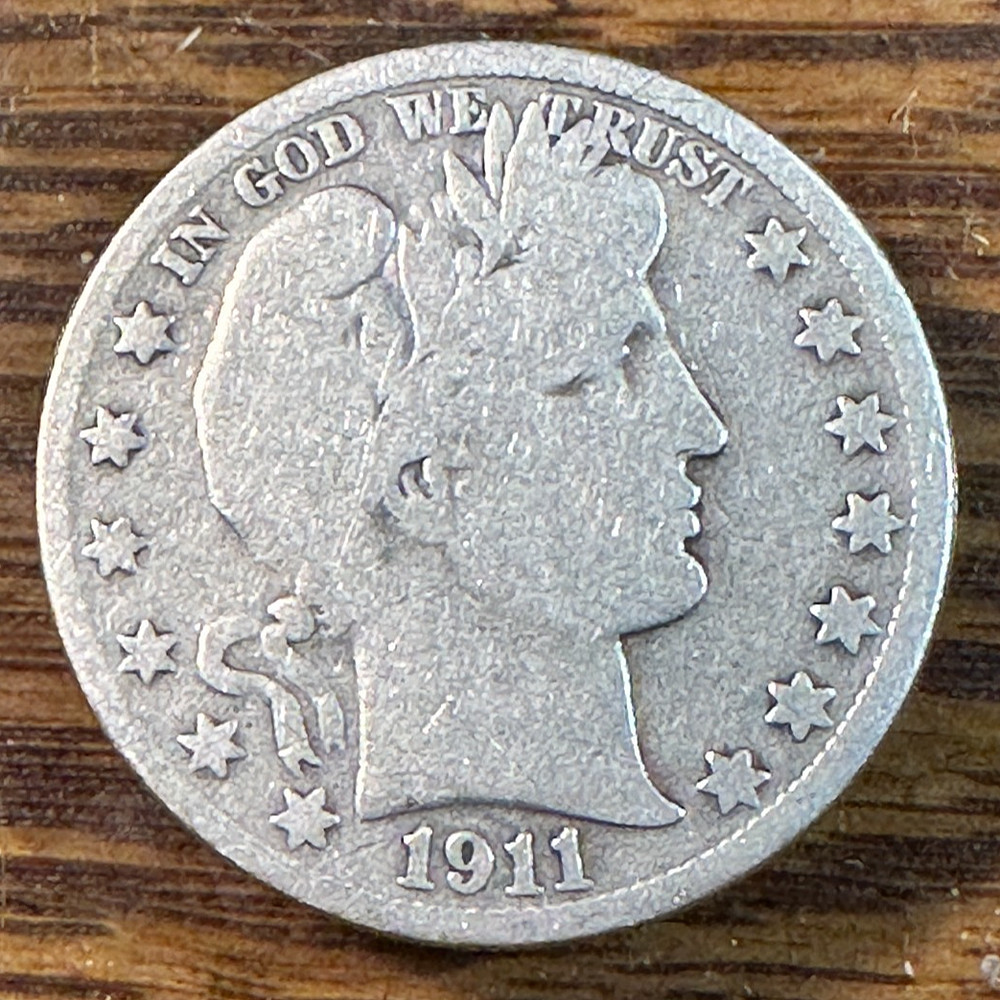 1911-S Barber Half Dollar Nice VG CHRC