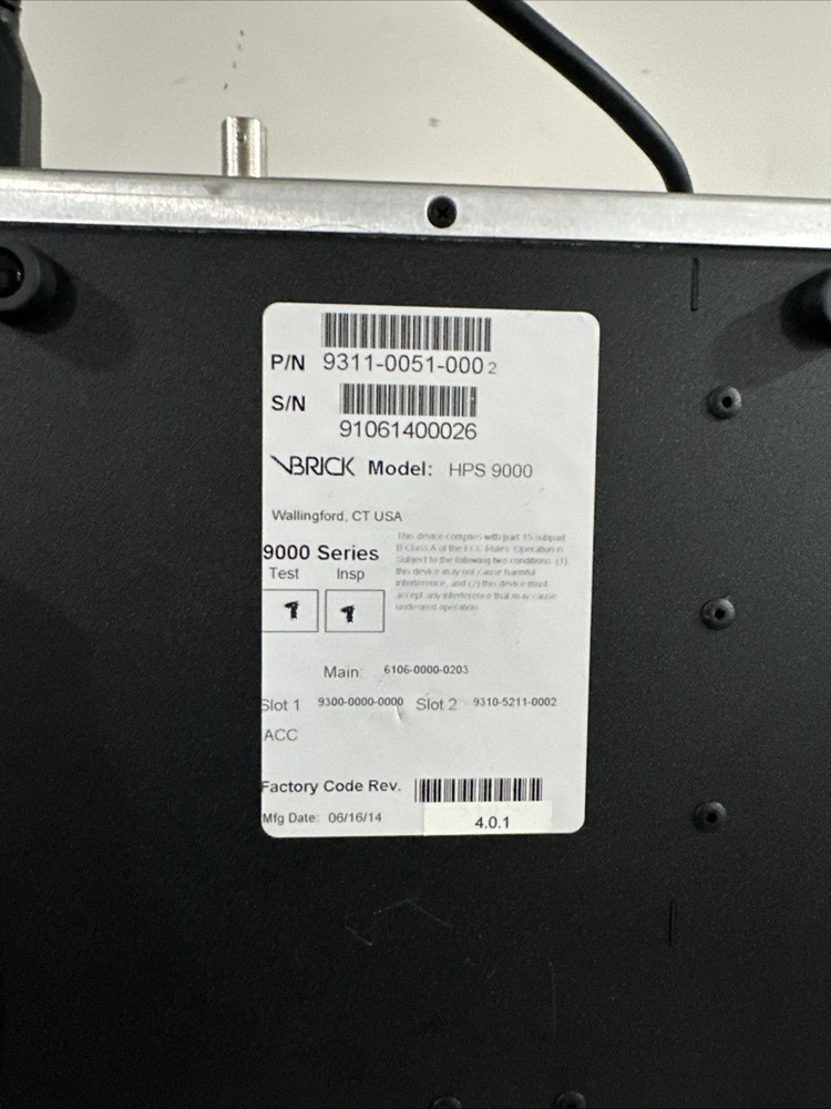 VBRICK 9000 ENCODER HPS 9000 9311-0051-0002