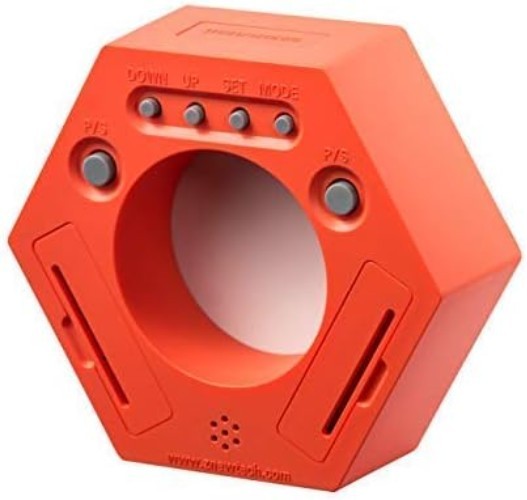 Compact Orange Pomodoro Timer with 5 Presets & Visual Alerts for Focused Work