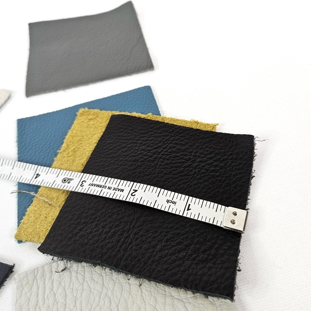 JOYBIRD Leather Samples 3” Square Pieces Set of 7