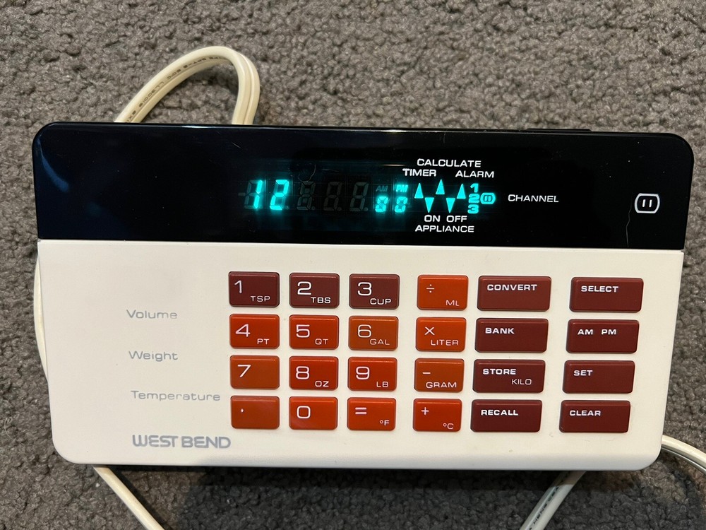 Vintage West Bend Kitchen Controller Mult-function Advanced Appliance BAD BOX
