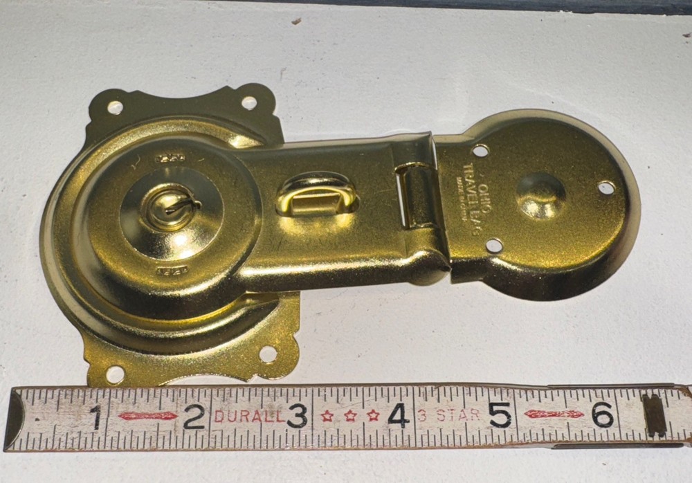 Long Bintage Brass Trunk Lock New with 2 keys