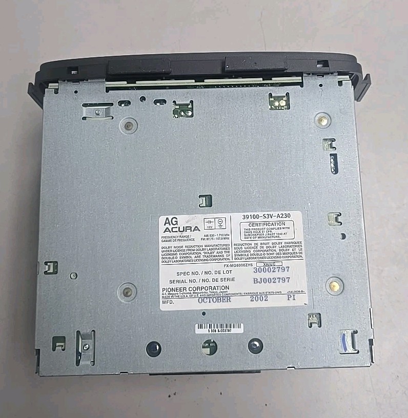 2003 Acura MDX OEM 6 Compact Disc Changer