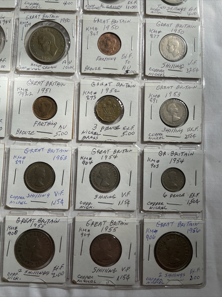 Great Britain 1948-1956 Mixed Coins