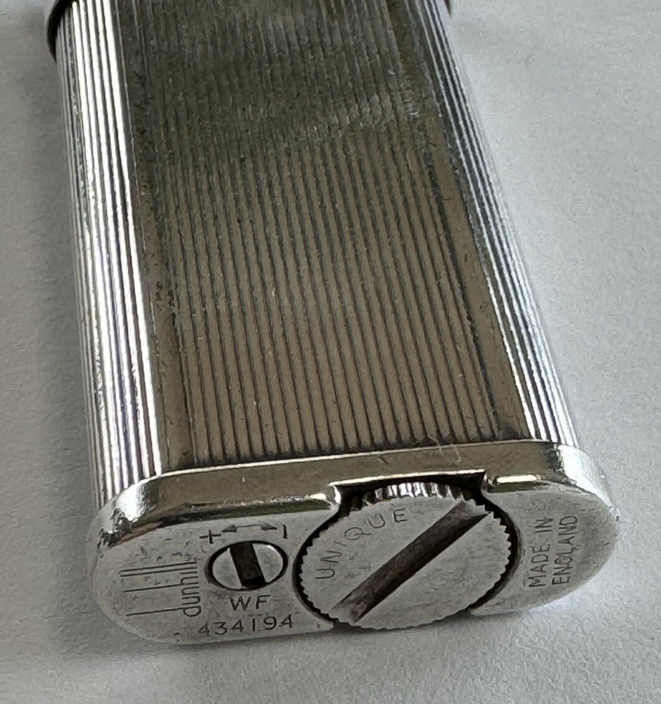 Dunhill VINTAGE Unique Lines Silver Lighter