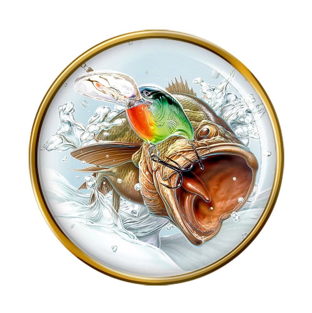 Angling, Fishing Pin Badge