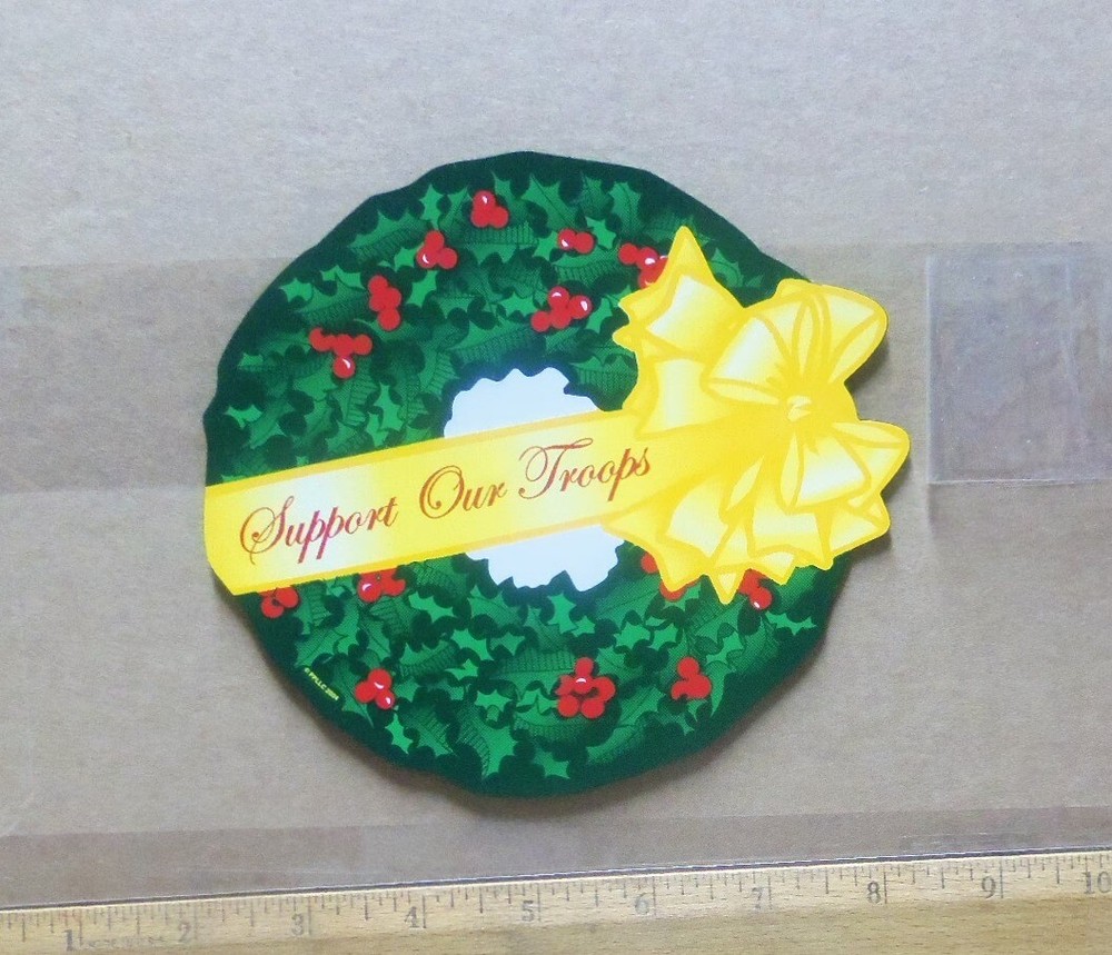 Support Our Troops Wreath - XLarge Magnet