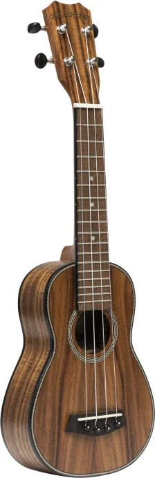 Traditional soprano ukulele with solid acacia top