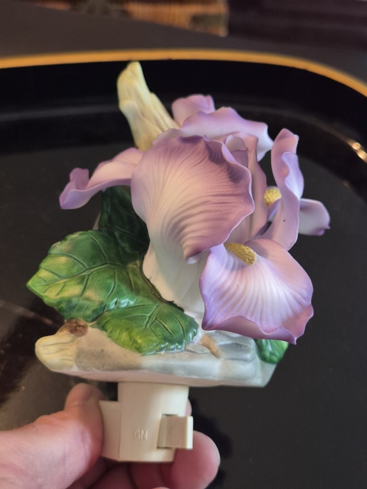 Ceramic Night Light Iris Plug In