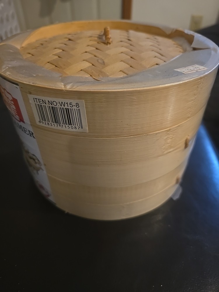 3 Piece Bamboo Steamer