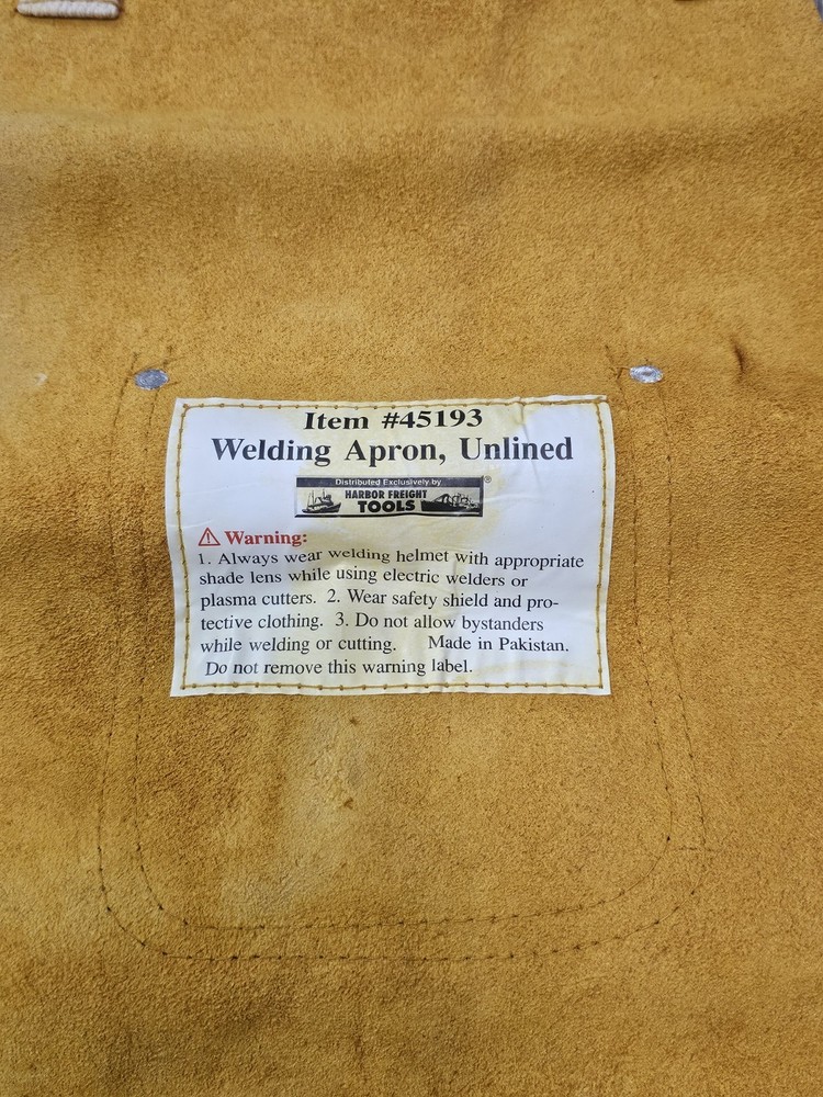 Leather Welding Apron And Gloves Set