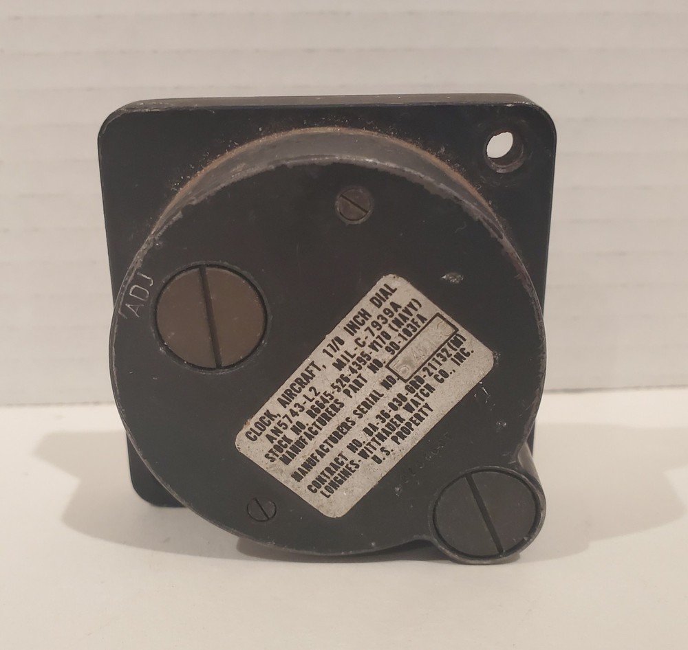 Longines WWII Aircraft Clock Windup Working