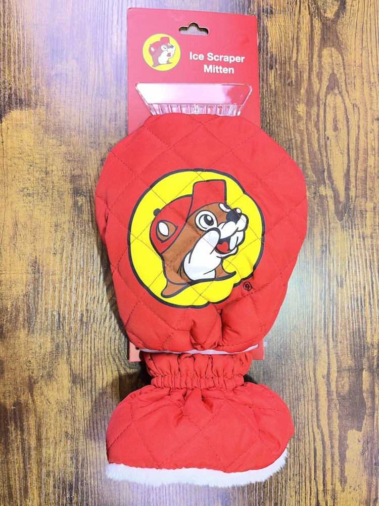 BUC-EES The Beaver Red Winter Windshield ICE Scraper Mitten - New With Tags