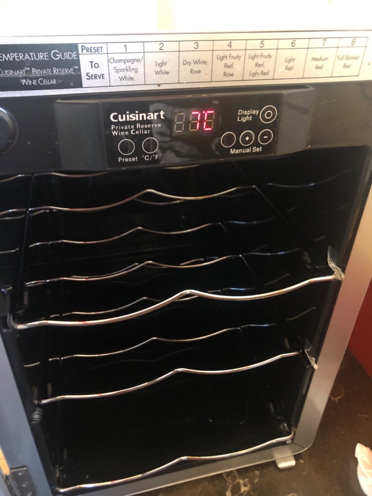 Cuisinart Private Reserve Wine Cellar - 6 Bottle Capacity - Tested & Working