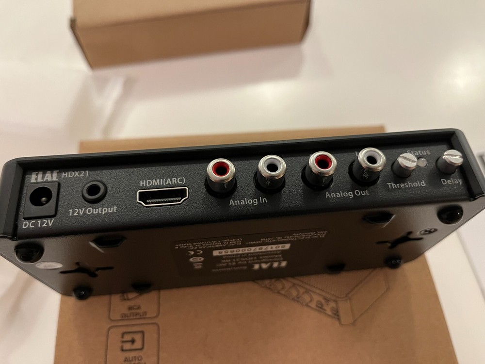ELAC HDX21 HDMI ARC TO VARIABLE ANALOG CONVERTER