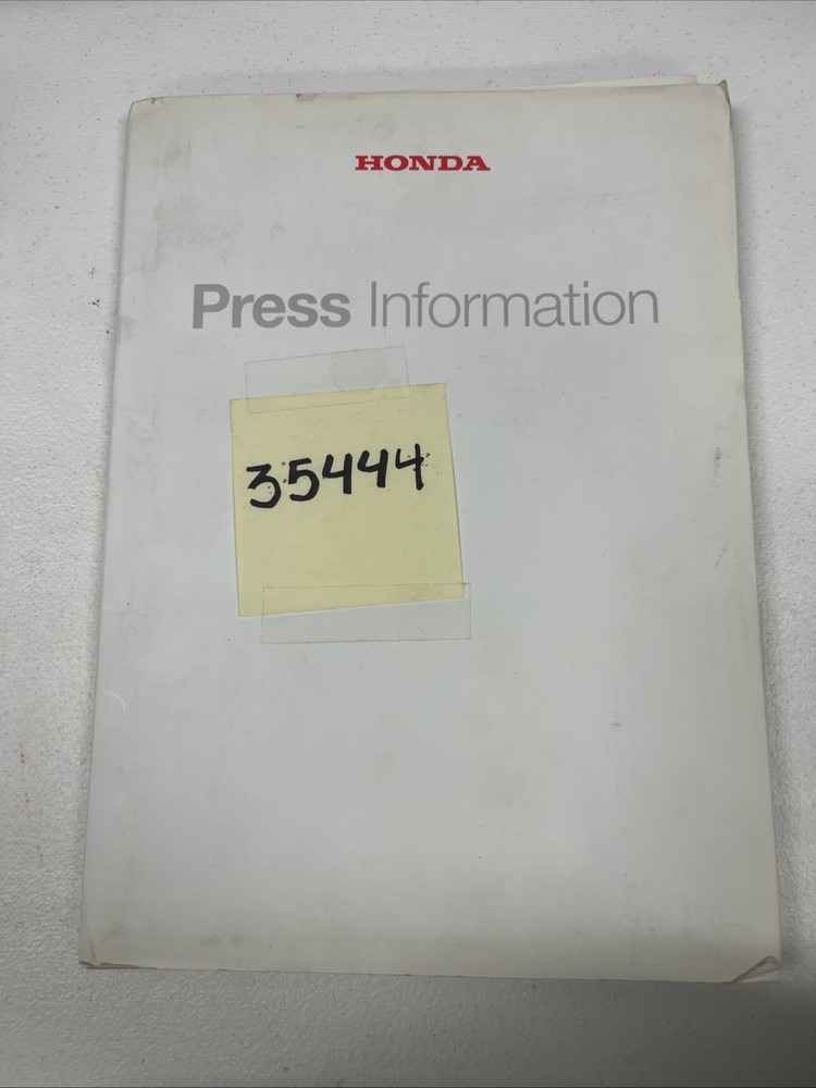 1998 Honda Press Information