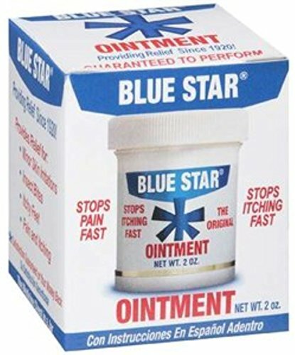 5 Pack Blue Star Anti Itch Medicated Ointment 2 Oz Each