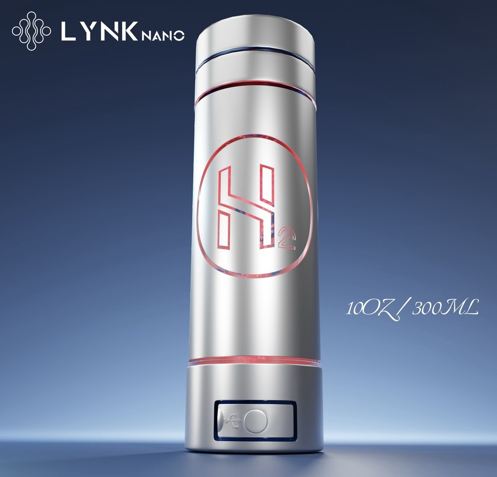 9000ppb Hydrogen H2 Water Bottle PORTABLE & DIGITAL Drink Cup + Inhaler