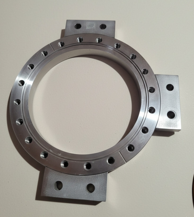 KIMBALL | 8" CF UNION | TRIPLE-WING MOUNTING NODE | 304SS | DN160CF | CONFLAT